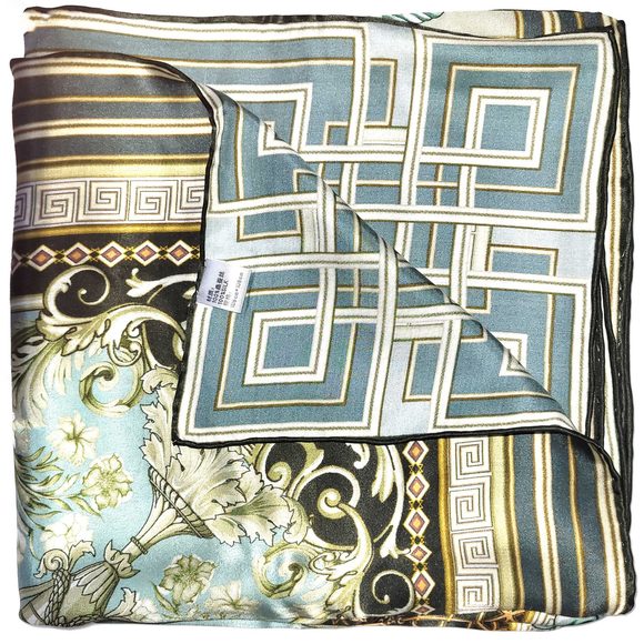 NWT Genuine 100% Mulberry Silk Satin Scarf 41"x41" Large Square Shawl 5945 - Picture 4 of 8